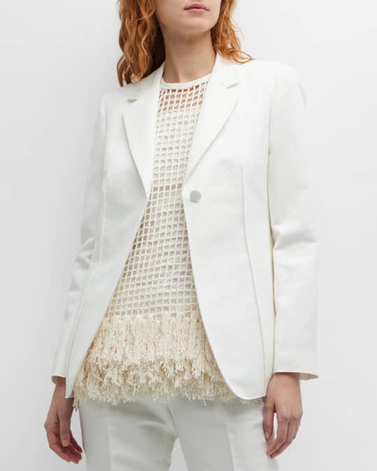 Darted Single Button Blazer