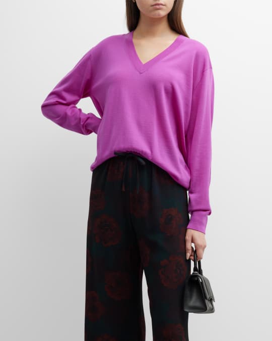 Dries Van Noten Extra Fine Merino Wool Knit Sweater Neiman Marcus