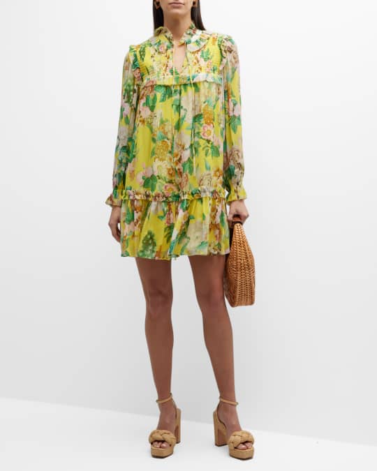 sachin and babi light blue dress Anthropologie The Marais Printed Chiffon Maxi Dress