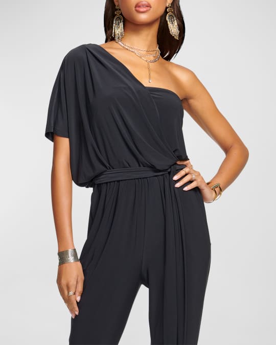 Ramy Brook Toma One-Shoulder Jumpsuit | Neiman Marcus