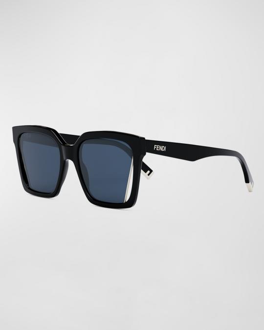 Fendi cut out sunglasses Fendi Cut-Out Matte 55MM Metal Sunglasses | Saks Fifth Avenue main image 2