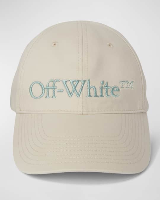 OFF-WHITE Bookish Logo Embroidered Baseball Cap Black/White