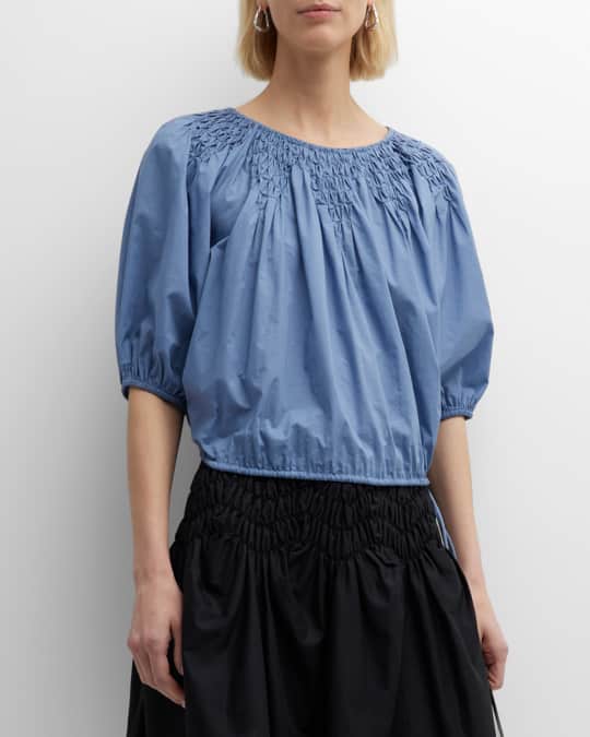 BLOUSON SLEEVE BLOUSE WITH YOKE AND PINTUCKS SEW YESTERDAY