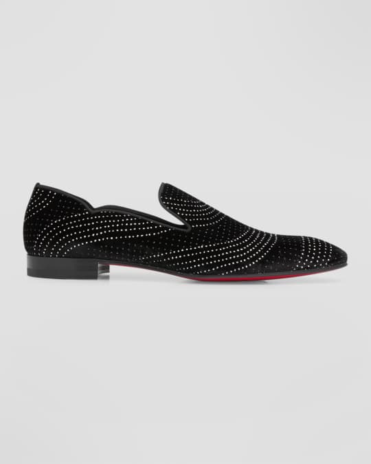Christian Louboutin Men s Dandy Chick Red Sole Velvet Loafers