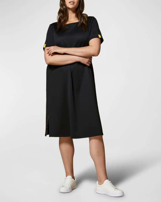 Marina Rinaldi Plus Size Oslo Side Slit Jersey Dress Neiman Marcus