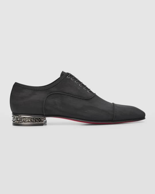 Mens black christian sales louboutin dress shoes
