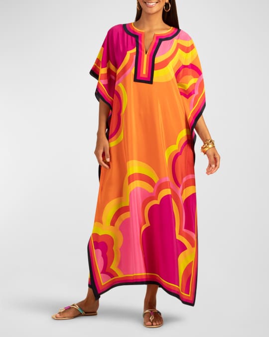 trina turk theodora silk maxi dress NWT Trina Turk 100% Silk Theodora Tunic Dress Coverup XS/S
