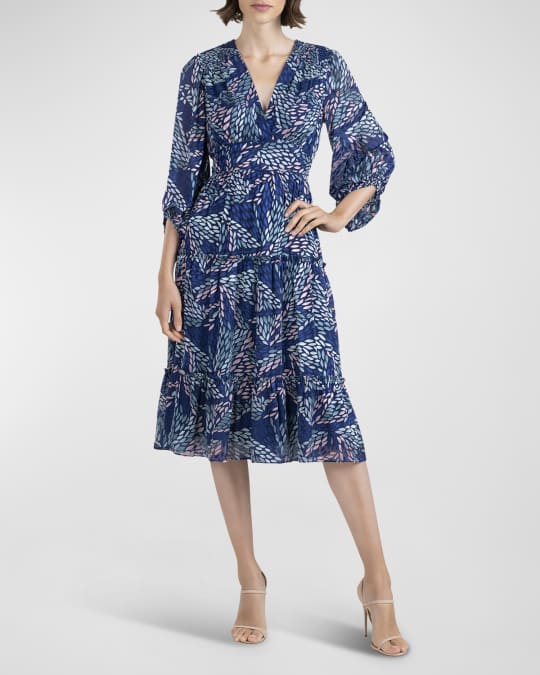 Molly Abstract Flutter Sleeve Dress Molly Abstract Flutter Sleeve Dress