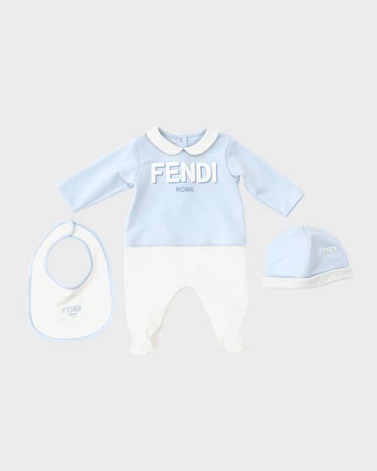 Boy s Logo Print 3 Piece Gift Set Size Newborn 6M