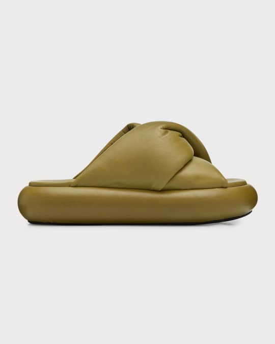 JW Anderson Bumper Twist Slide Sandals | Neiman Marcus