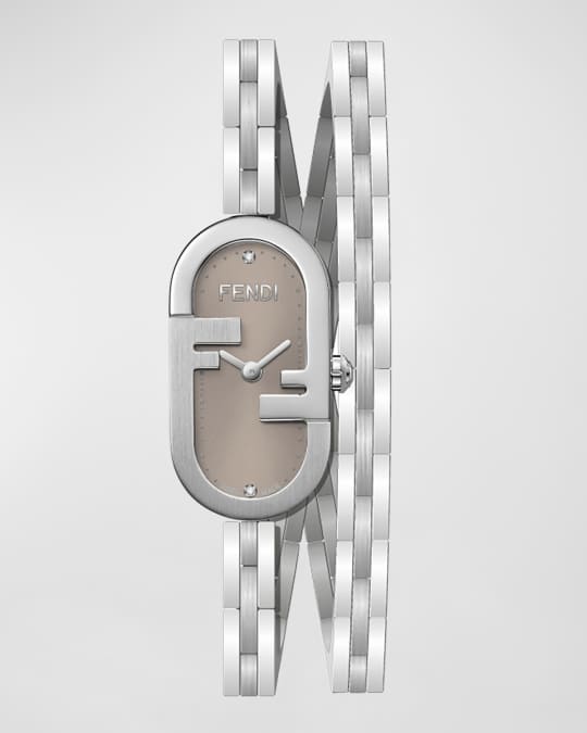 Fendi O'Lock Vertical Oval Bracelet Watch | Neiman Marcus