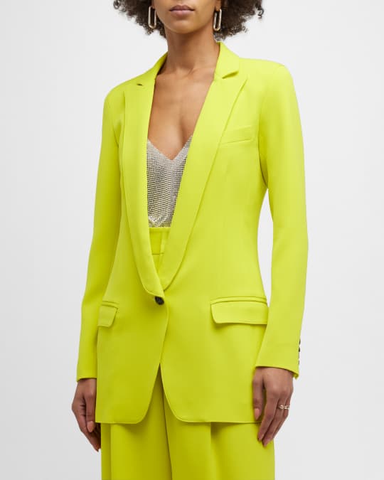 Longline Notched Cutaway Blazer