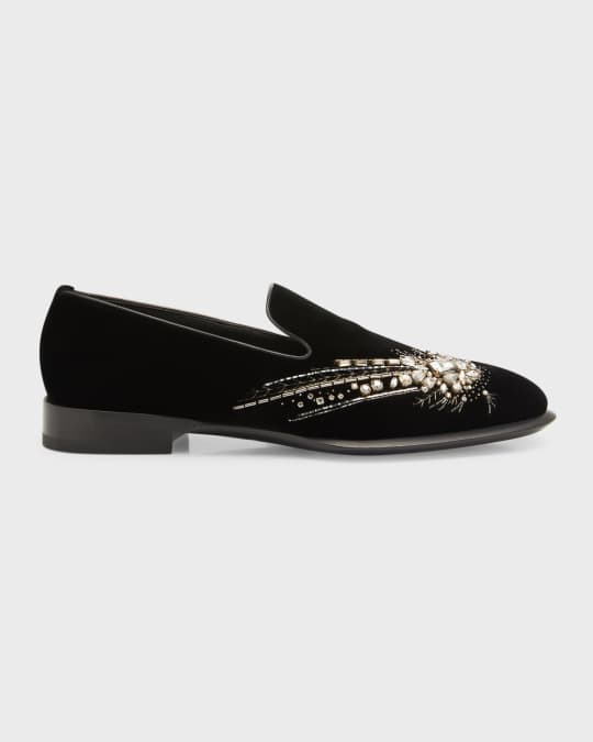 Alexander mcqueen velvet best sale loafers
