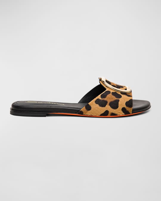 Santoni Apricot Slide Sandals Neiman Marcus