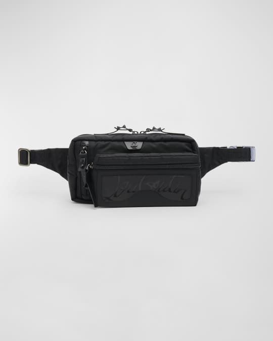 Christian Louboutin LOUBIDEAL ルビディール Christian Louboutin Men's Loubideal Sneaker Sole Nylon Belt Bag