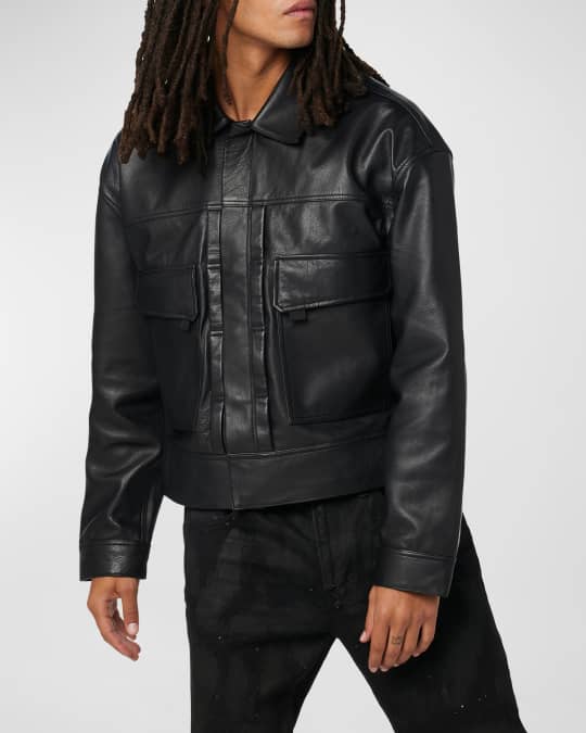 Hudson leather motorcycle jacket discount