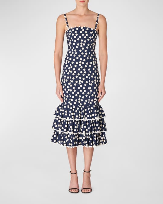in a blue dress The Play Organic Cotton Dress main image 0