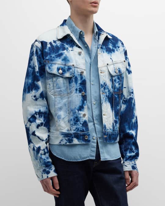 Dsquared2 Men's TieDye Jean Jacket Neiman Marcus
