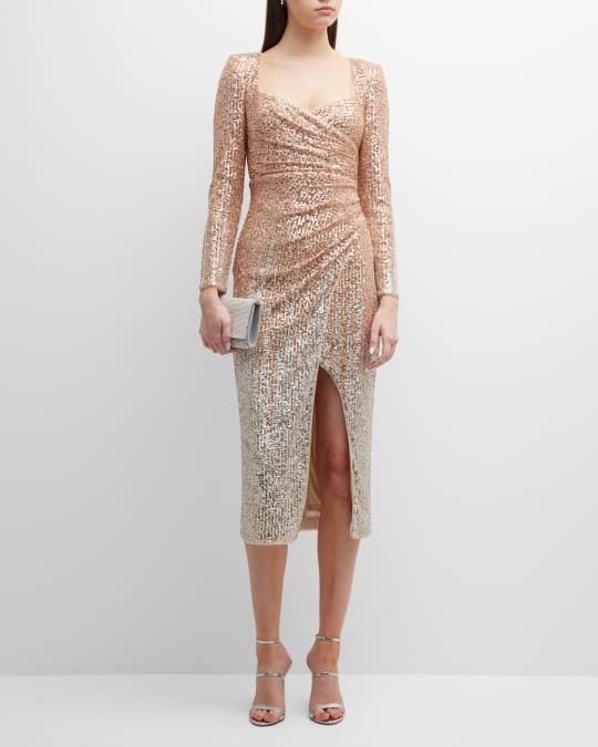 Jackie Gown rose gold sequins dress - Rene the Label