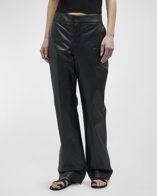 THE ROW Baer Wide Leg Leather Pants Neiman Marcus