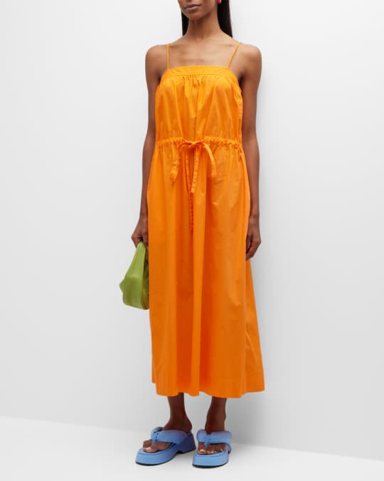 GANNI（ガニー）の「Printed Cotton Maxi Strap Dress