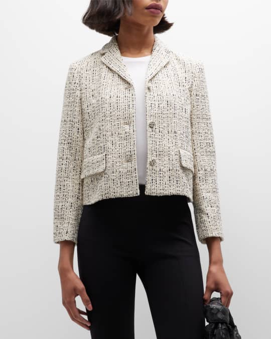 Theory セオリー Holiday Tweed PKT Crop JKT Theory Holiday Tweed Cropped Jacket | Shopbop