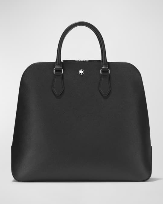 Montblanc Men's Sartorial Leather Bowling Bag Neiman Marcus