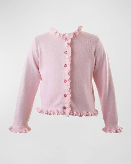 Girl's Frill Cardigan, Size 2-10