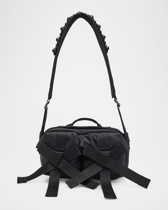 Simone Rocha Bow Zip Bum Crossbody Bag | Neiman Marcus