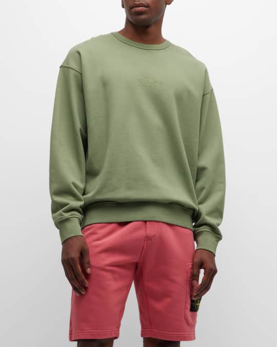 Stone island sale tonal logo sweatshirt