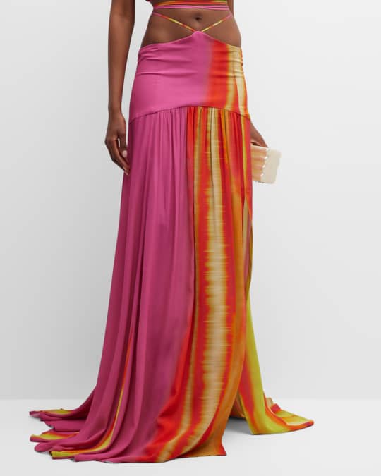 Febe Dyed Ombre Maxi Skirt