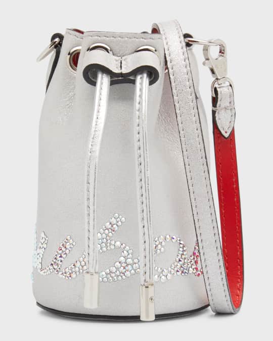 Kid s Mini Marie Jane Nappa Leather Bucket Bag With Strass