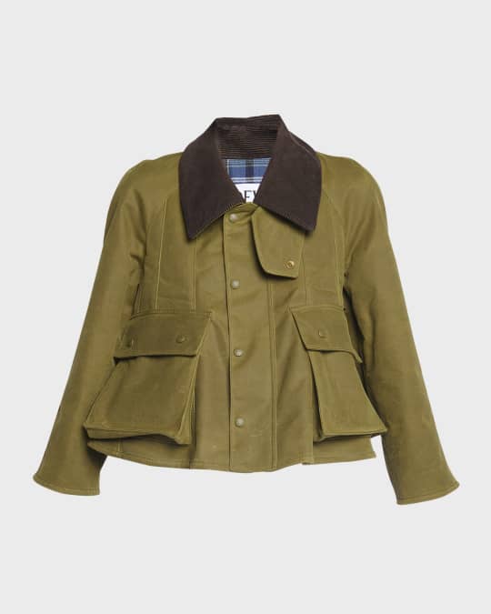 ジャケット LOEWE KHAKI JACKET WITH SLIT ON THE BACK Loewe Khaki Cotton Jacket | italist