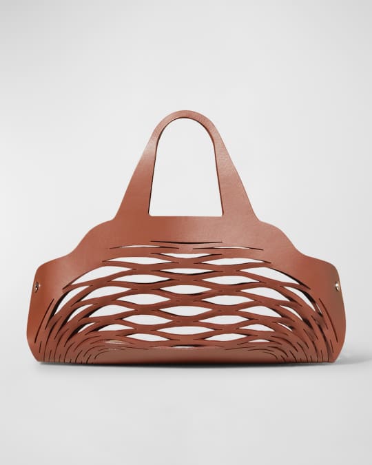 Loro Piana Sesia Summer Shopper Leather Bag | Neiman Marcus