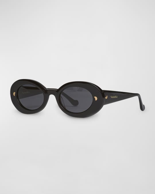Giva Oval Acetate Sunglasses
