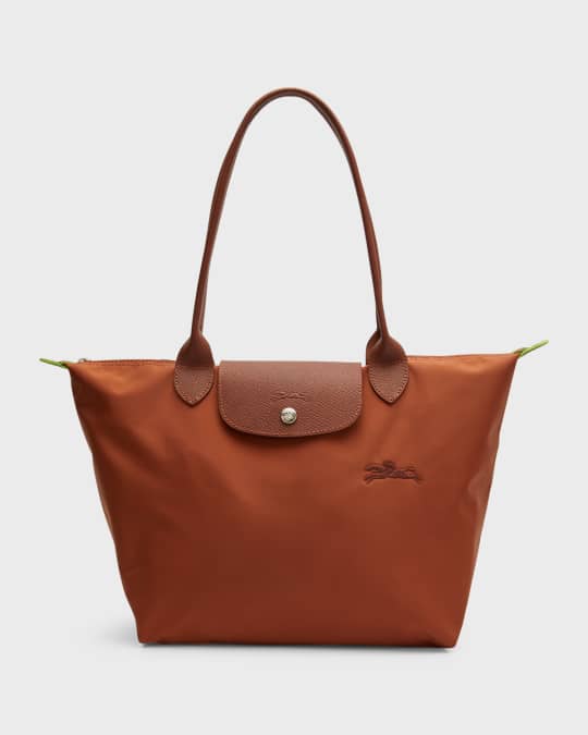 Longchamp Medium Le Pliage Green Recycled Canvas Shoulder Tote Bag