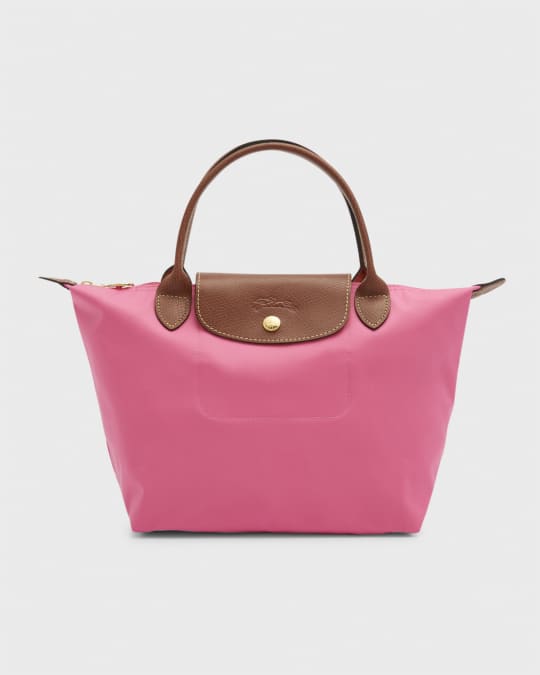 Buy Longchamp Mini Le Pliage Cuir Leather Top Handle Bag - Pale Pink At 40%  Off