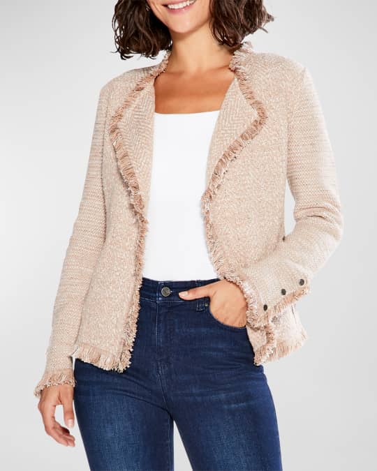 Nic and zoe fringe trim jacket sale