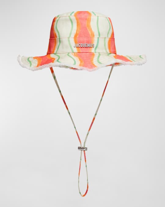 Jacquemus Le Bob Artichaut Multi-Color Print Bucket Hat