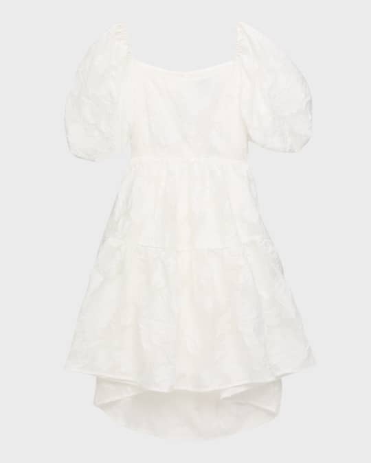 Girl s Frankie Floral Lace Mini Dress W Bow Size 8 14