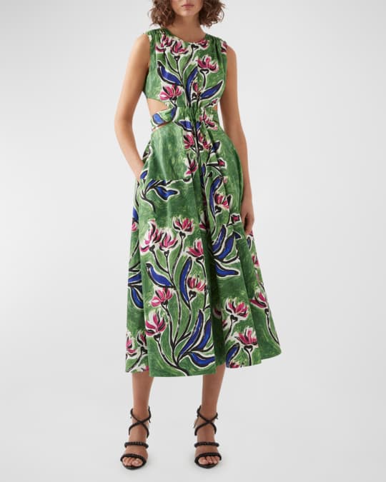 Midi dress neiman marcus top