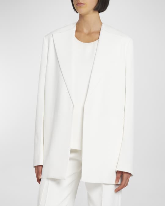 Jil Sander 23 Crepe Blazer Jacket | Neiman Marcus