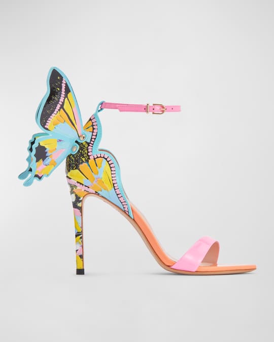 Chiara Butterfly Patent Leather Stiletto Heels
