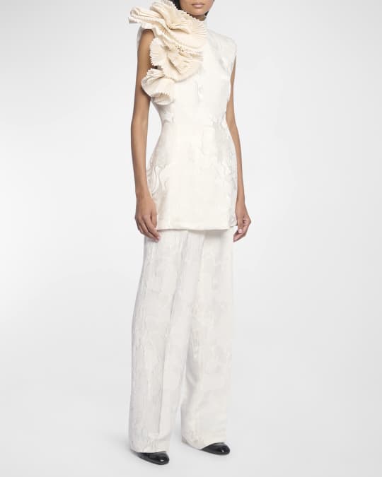 Dries van noten white jumpsuit discount