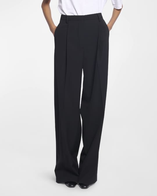 ５５％以上節約 Wide-Leg Pleated Porter Noten Van Dries Pants Marcus Neiman | パンツ