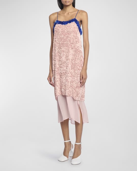 dries van noten sheer dress Dries Van Noten Sequin Daria Dress in Black/ Gold
