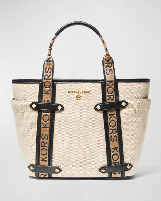 Michael Michael Kors Canvas Tote Bag - Neutrals Shoulder Bags