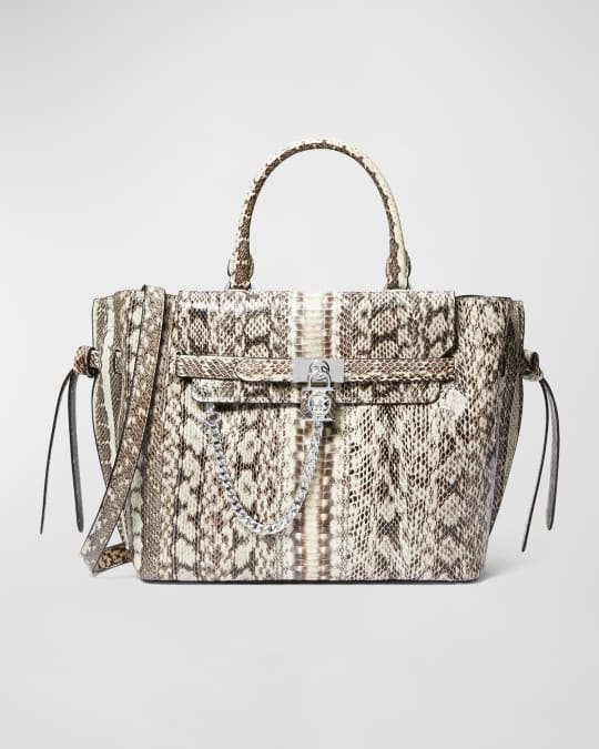 Michael kors snakeskin hamilton bag cheap