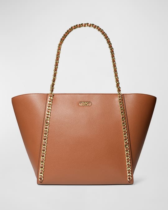 Westley Large Chain Leather Tote Bag