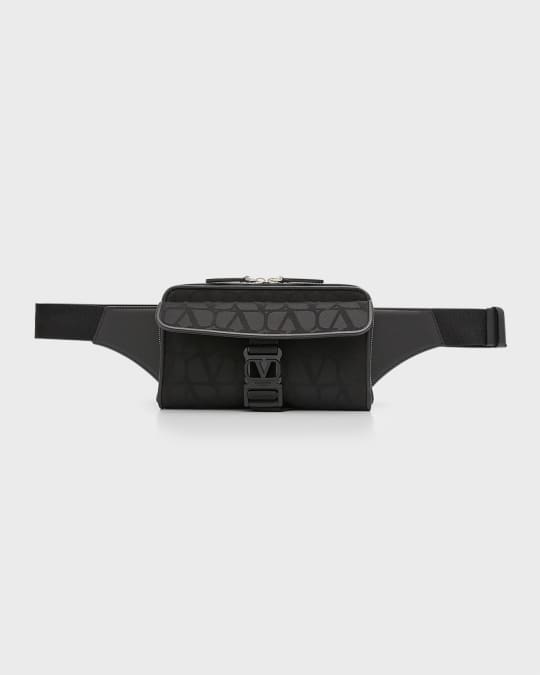 Valentino Garavani Men s Toile Iconographe Belt Bag Neiman Marcus